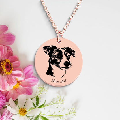 Jack Russell Dog Portrait Necklace - Personalizable Jewelry