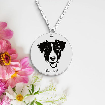 Jack Russell Dog Portrait Necklace - Personalizable Jewelry