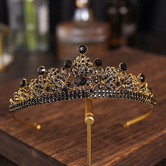 Baroque Rhinestone Crown And Tiara For Women