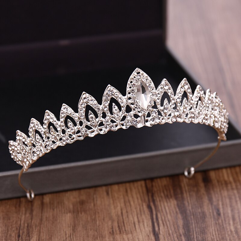 Crystal Rhinestone Crown Bridal Baroque Tiara And Crowns For Wedding Princess Jewelry Wedding