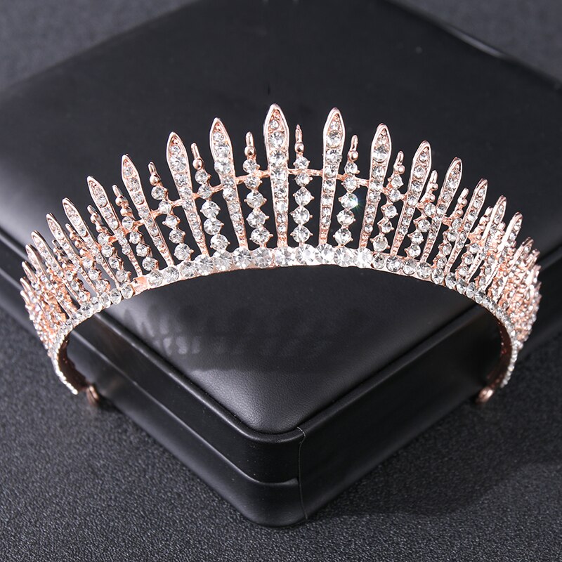 Baroque Crystal Rhinestone Crown Tiara Headbands