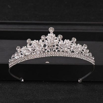 Vintage Baroque Crown Tiara Diadem Wedding Crystal Rhinestone Crown And Tiaras Bridal Jewelry