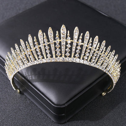 Baroque Crystal Rhinestone Crown Tiara Headbands