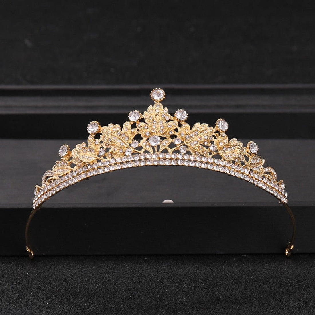 Vintage Baroque Crown Tiara Diadem Wedding Crystal Rhinestone Crown And Tiaras Bridal Jewelry