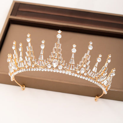 The New Wedding crown Woman Tiara Baroque crystal Rhinestone ornaments Wedding Bridal Crowns