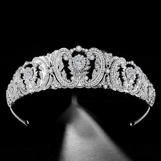 Baroque Crystal Wedding Bridal Tiaras Crowns For Women Prom Diadem Ornaments Wedding Bride