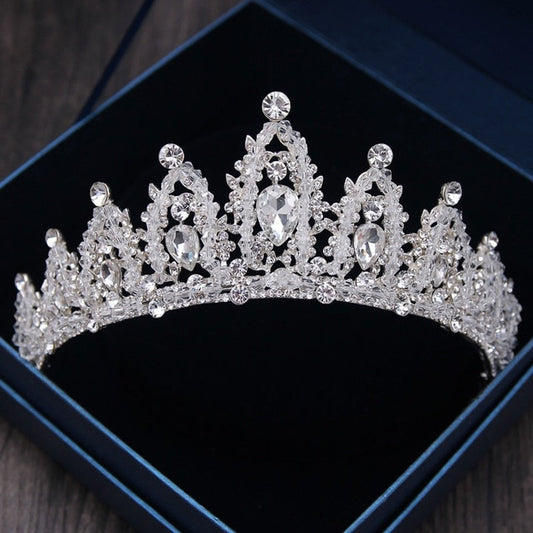 Baroque Luxury Rhinestone Bridal Crown and Tiara