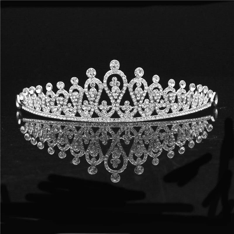 Bridal Tiara Crown Vintage Bride wedding tiaras and crowns for women Simple Stylish Female