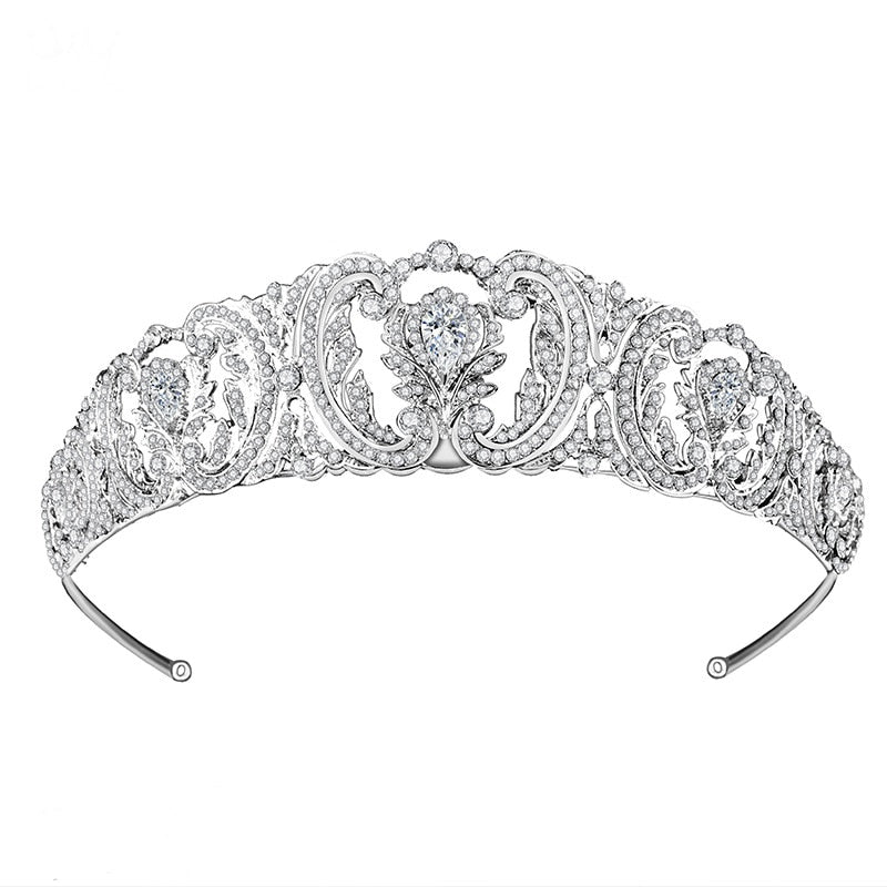 Baroque Crystal Wedding Bridal Tiaras Crowns For Women Prom Diadem Ornaments Wedding Bride