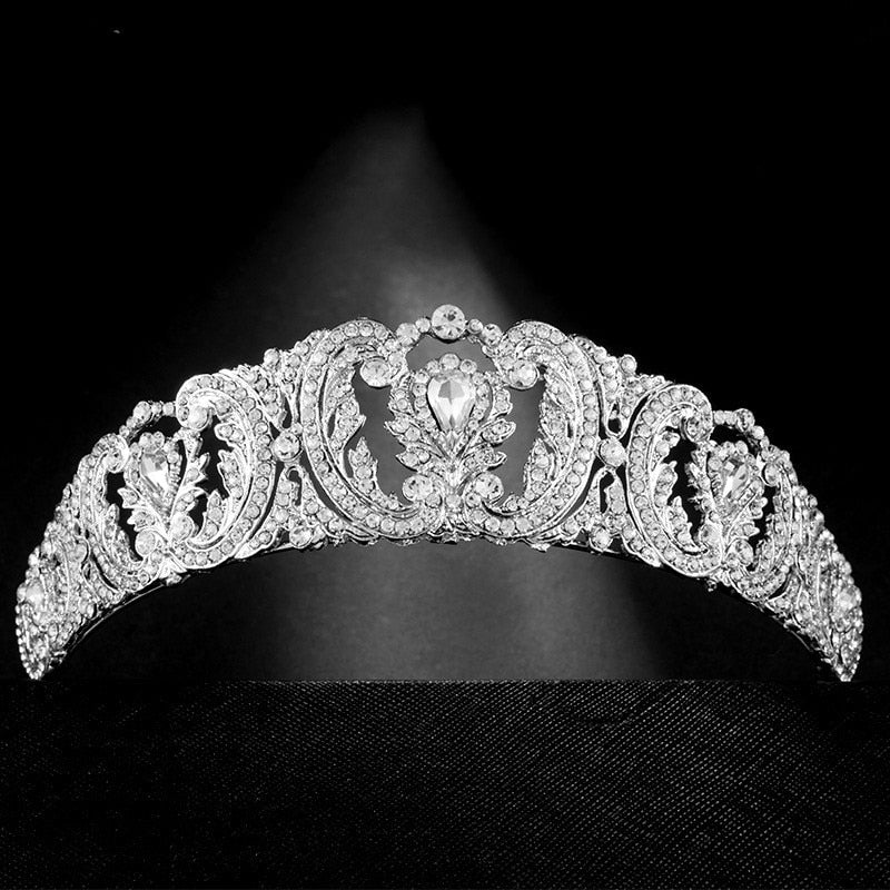 Baroque Crystal Wedding Bridal Tiaras Crowns For Women Prom Diadem Ornaments Wedding Bride