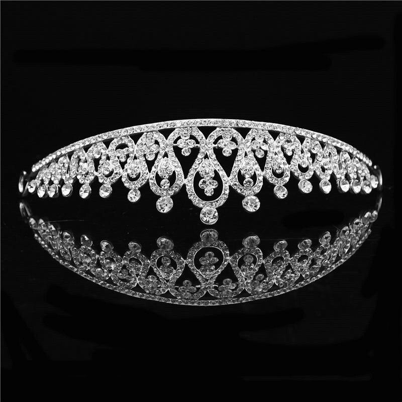 Bridal Tiara Crown Vintage Bride wedding tiaras and crowns for women Simple Stylish Female