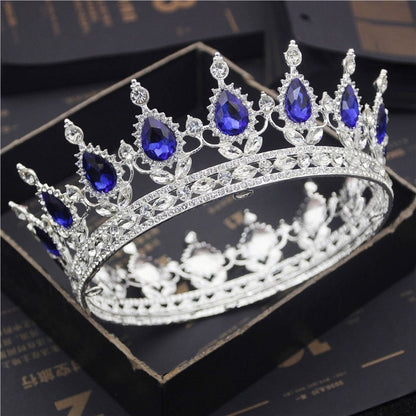 Crystal Queen Tiara Crown Pageant Diadem Wedding