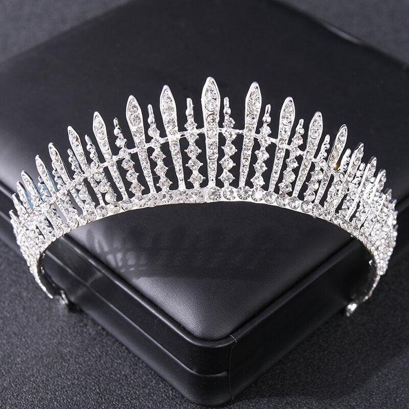 Baroque Crystal Rhinestone Crown Tiara Headbands