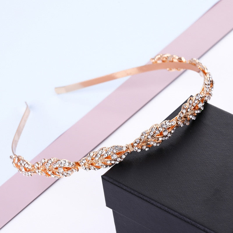 Rhinestone Metal Headband Crown Bridal Tiaras band Women Party band Tiaras