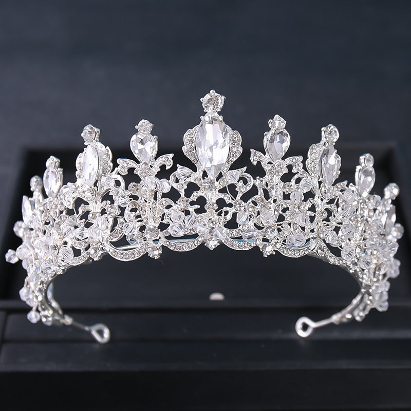 Baroque Retro Crystal Crowns And Tiaras