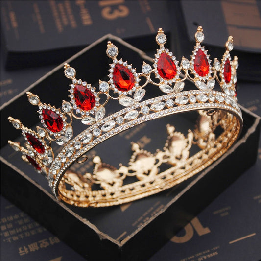 Crystal Queen Tiara Crown Pageant Diadem Wedding