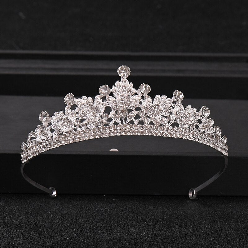 Baroque Rhinestone Crown And Tiara For Women