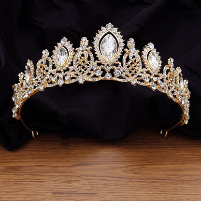 Baroque Crystal Bridal Tiaras Bride Crown Princess Crown