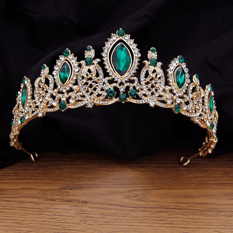 Baroque Crystal Bridal Tiaras Bride Crown Princess Crown