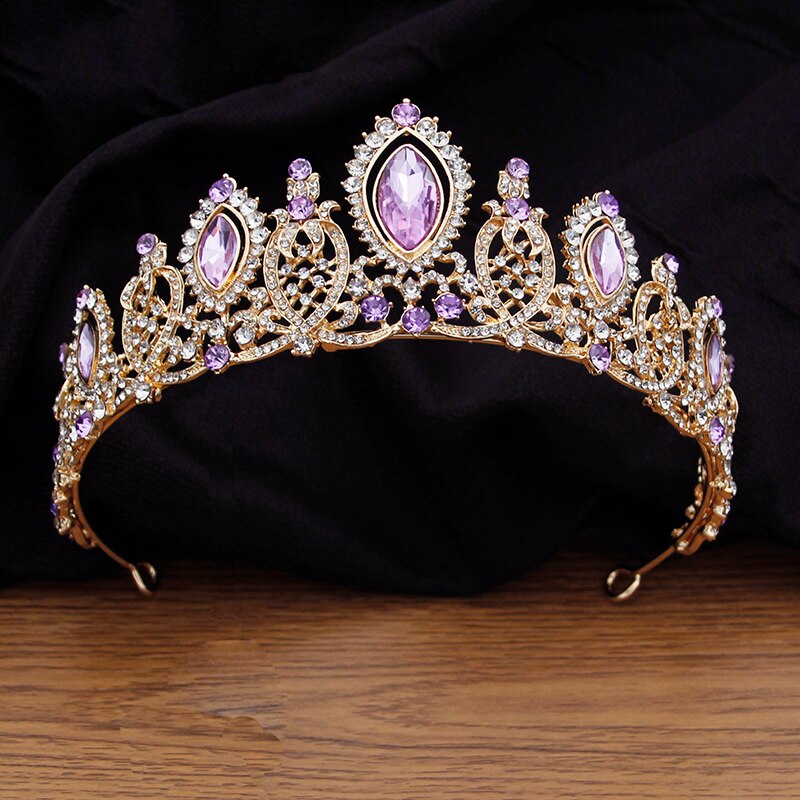 Baroque Crystal Bridal Tiaras Bride Crown Princess Crown