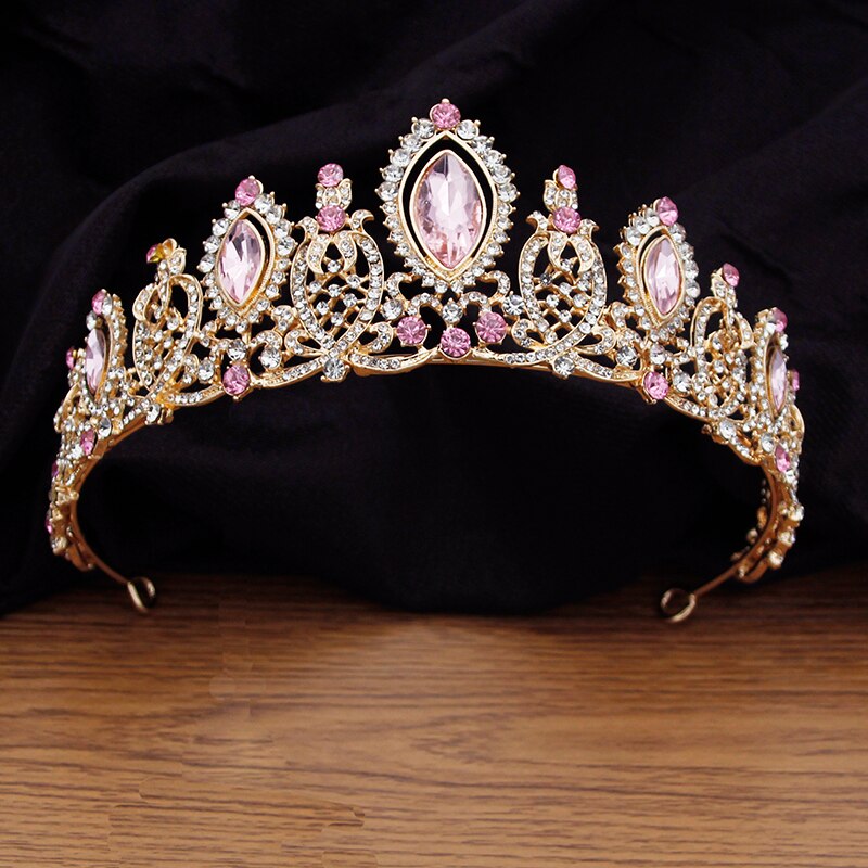 Baroque Crystal Bridal Tiaras Bride Crown Princess Crown