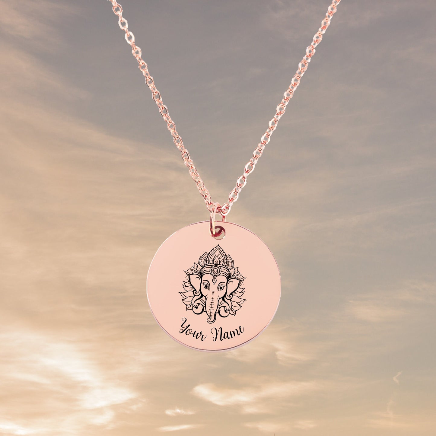 Lord Ganesha Necklace - Personalizable Necklace