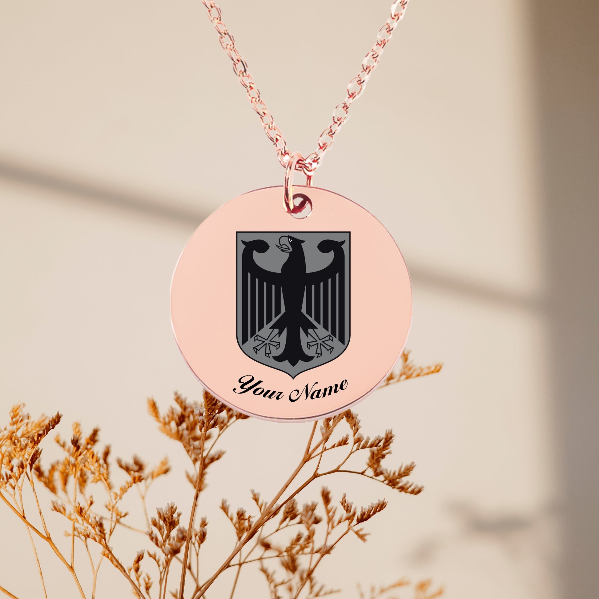 Germany National Emblem Necklace - Personalizable Jewelry