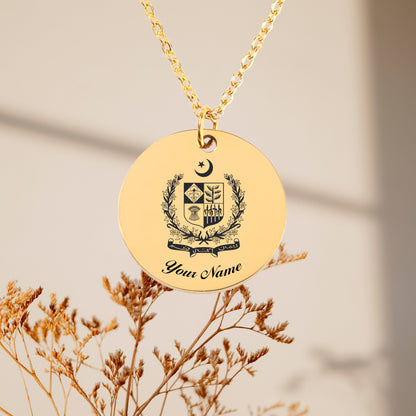 Pakistan National Emblem Necklace - Personalizable Jewelry