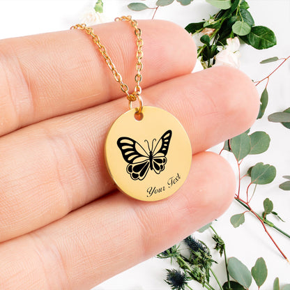 Butterfly Necklace- Personalize it