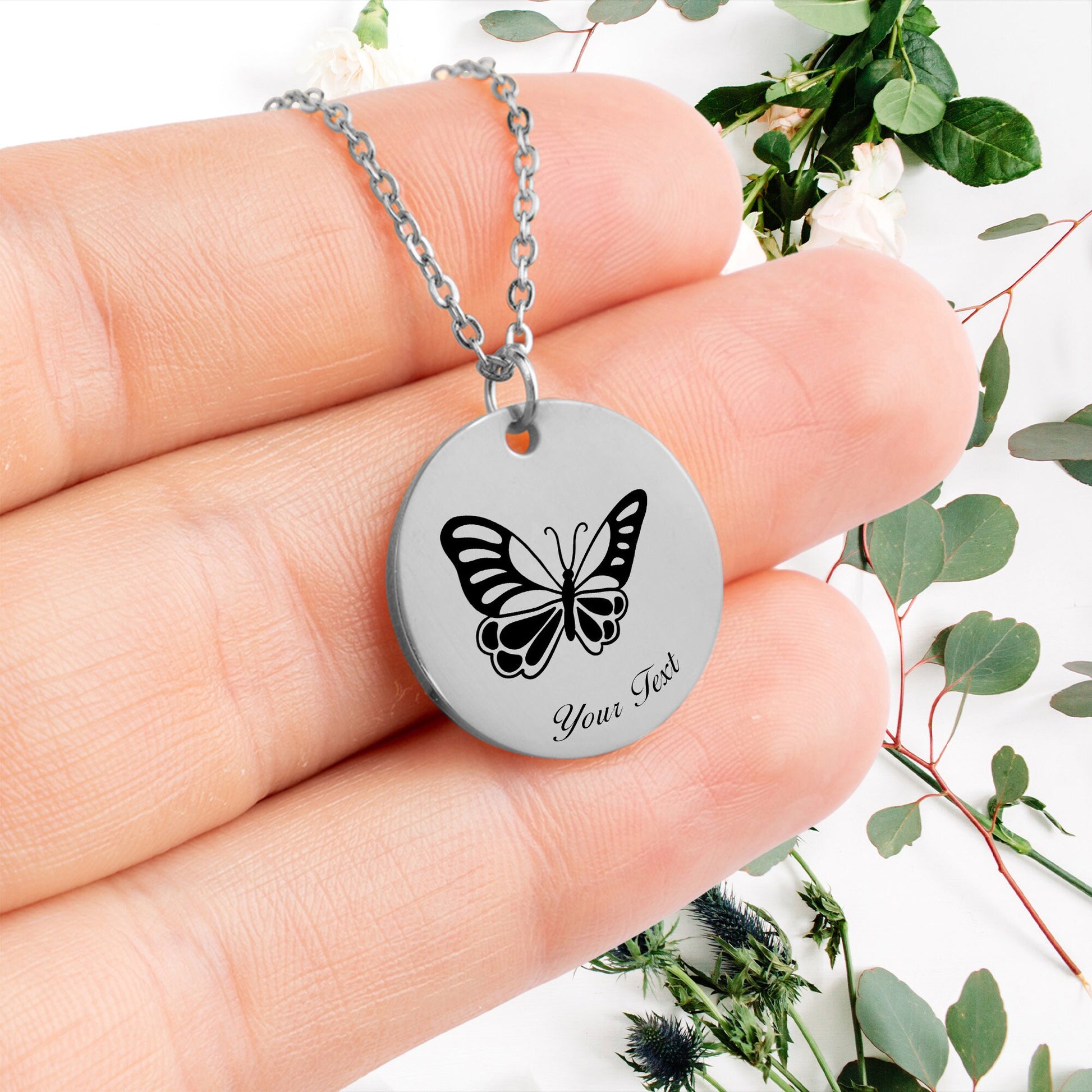 Butterfly Necklace- Personalize it