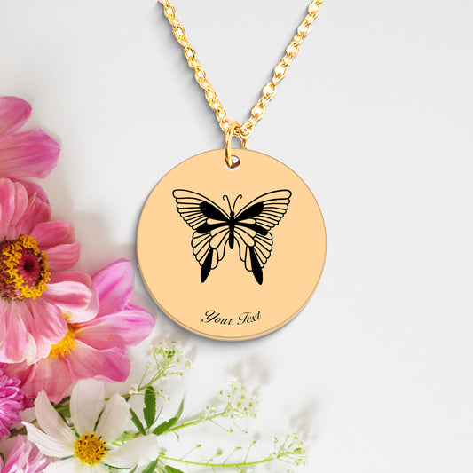 Butterfly Necklace- Personalize it