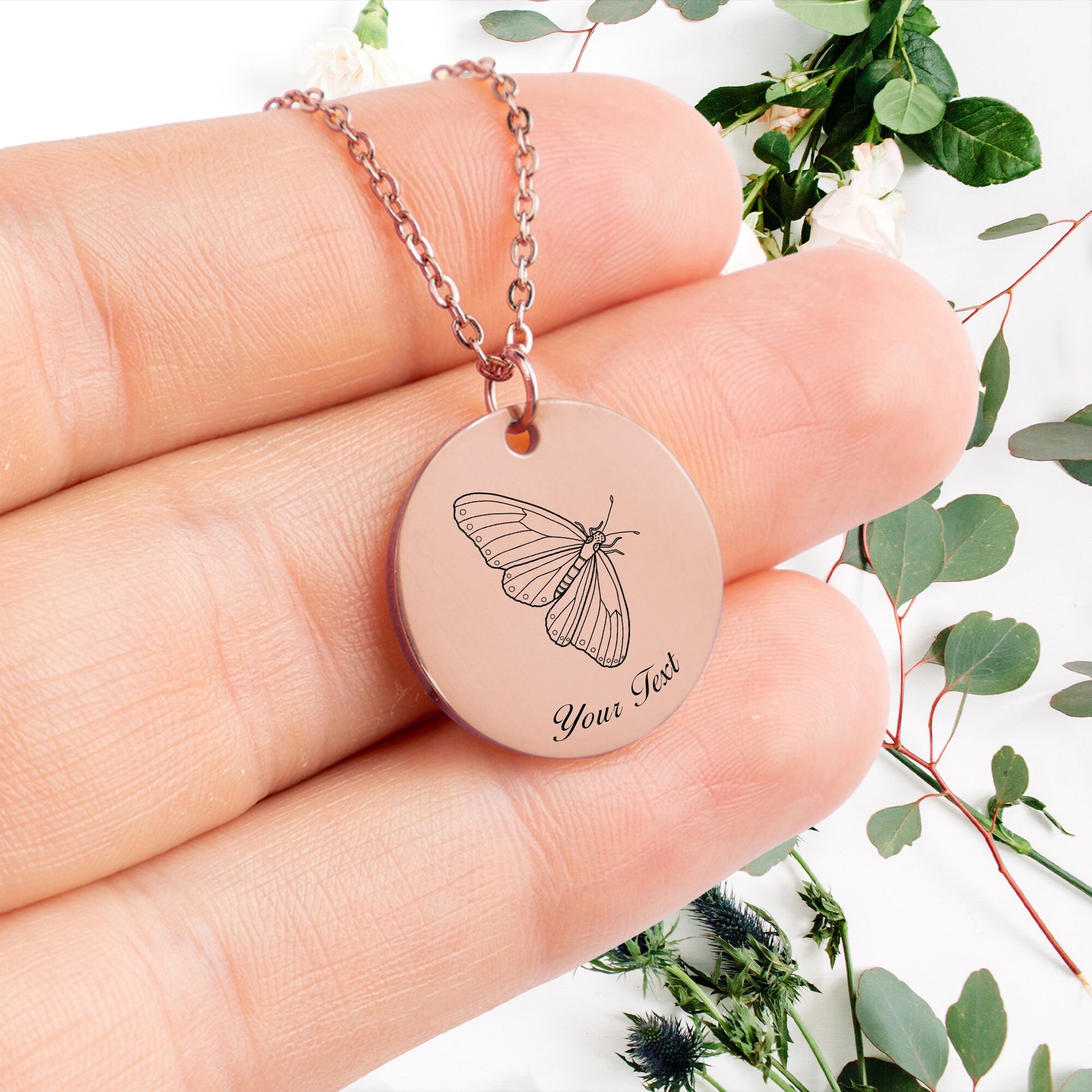 Butterfly Necklace- Personalize it