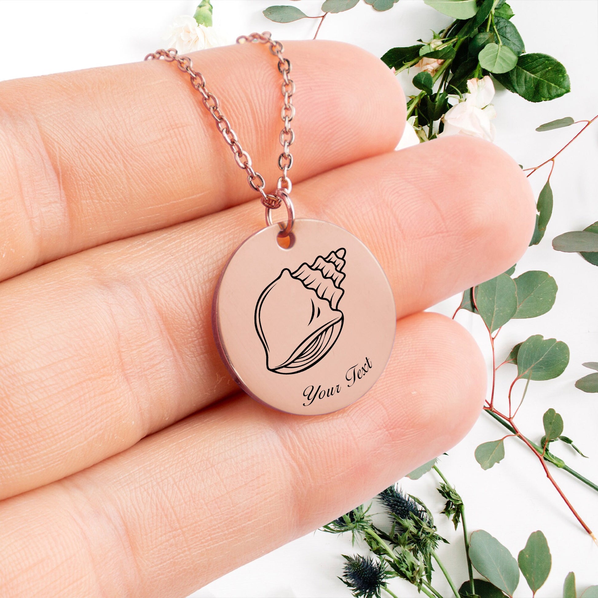 Seashell Necklace - Personalizable Gift