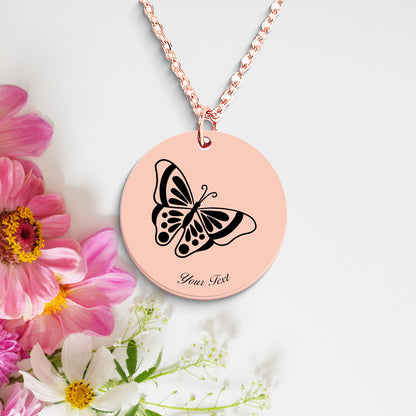 Butterfly Necklace- Personalize it