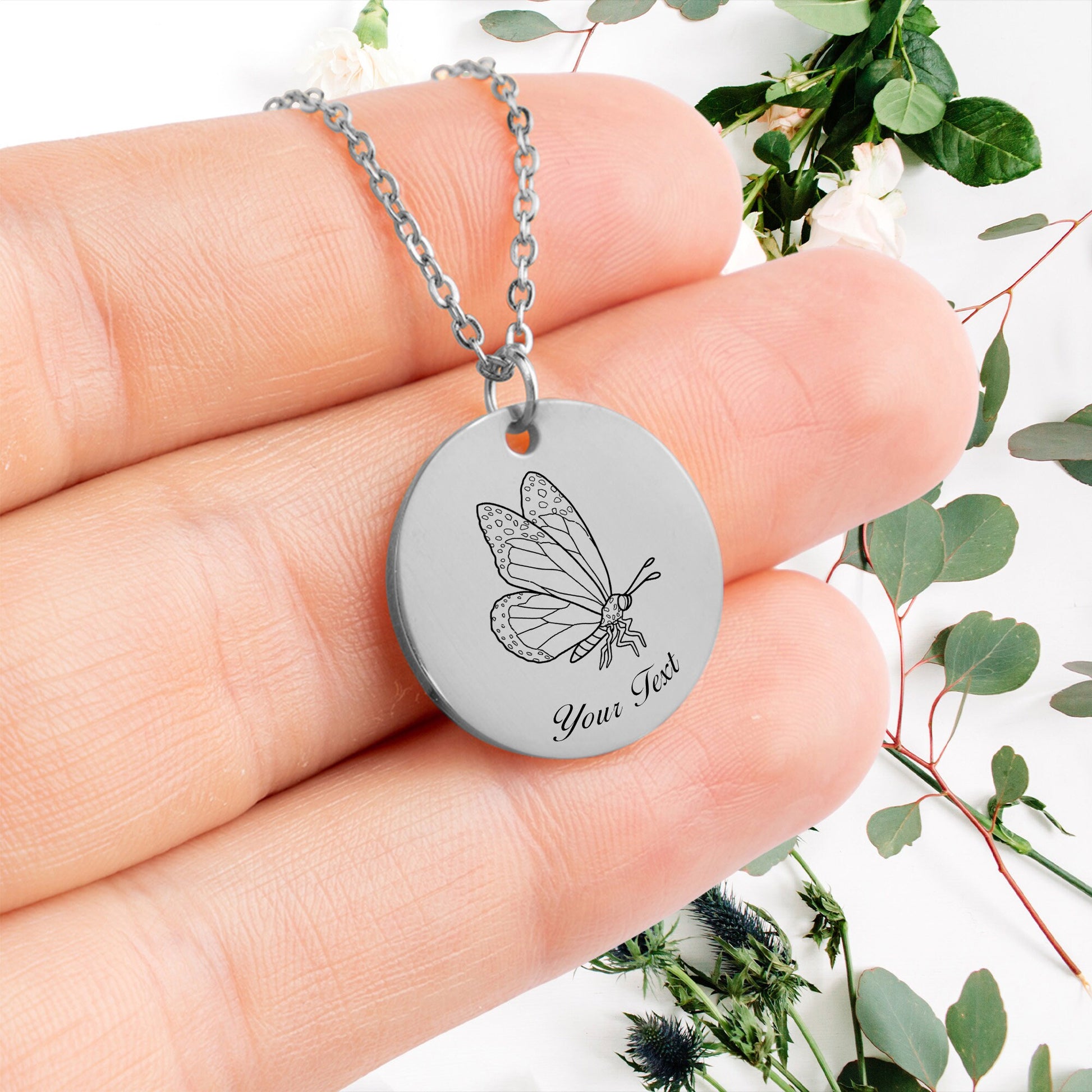 Butterfly Necklace- Personalize it