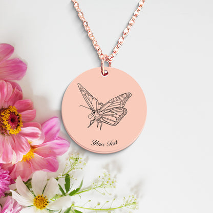 Butterfly Necklace- Personalize it