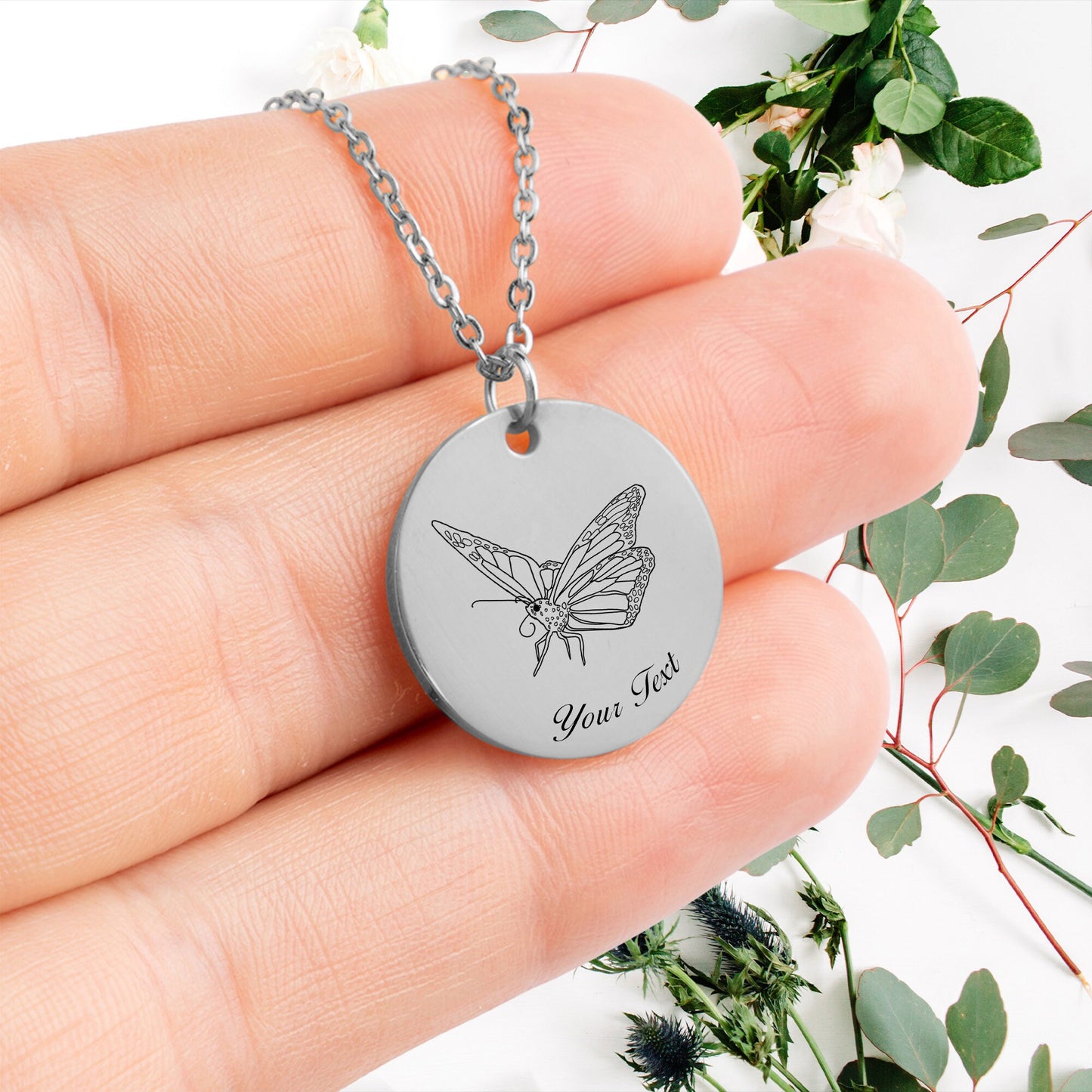 Butterfly Necklace- Personalize it