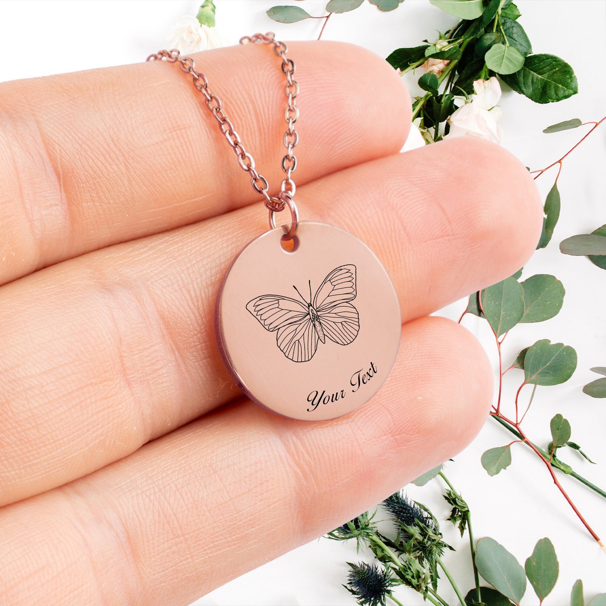 Butterfly Necklace- Personalize it