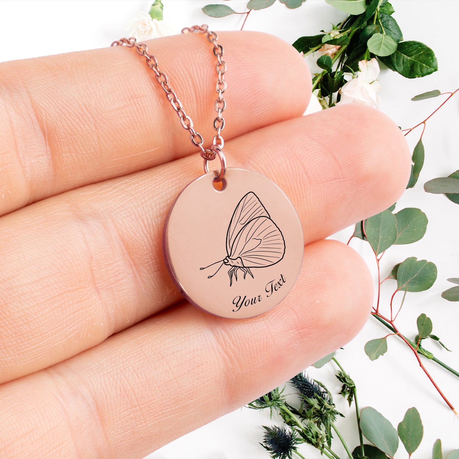 Butterfly Necklace- Personalize it