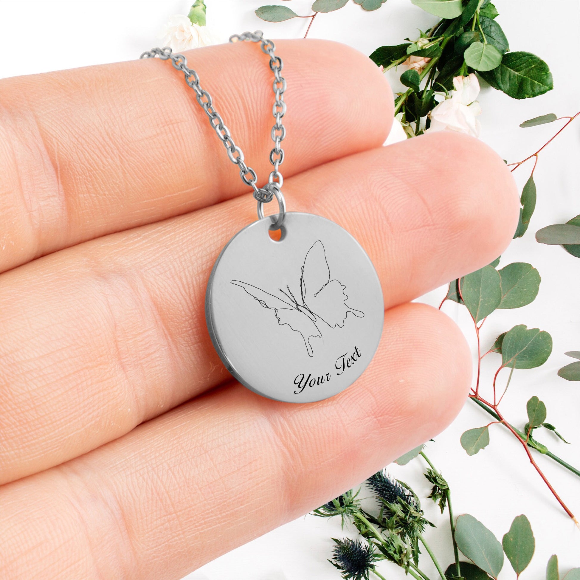 Butterfly Necklace- Personalize it