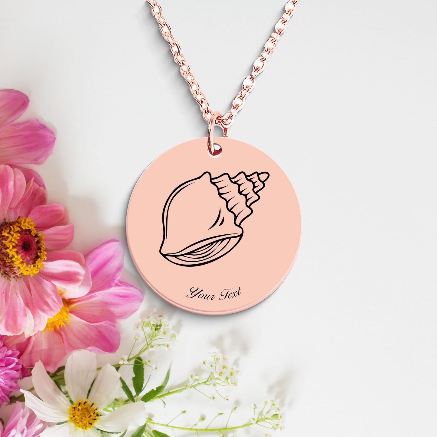 Seashell Necklace - Personalizable Gift