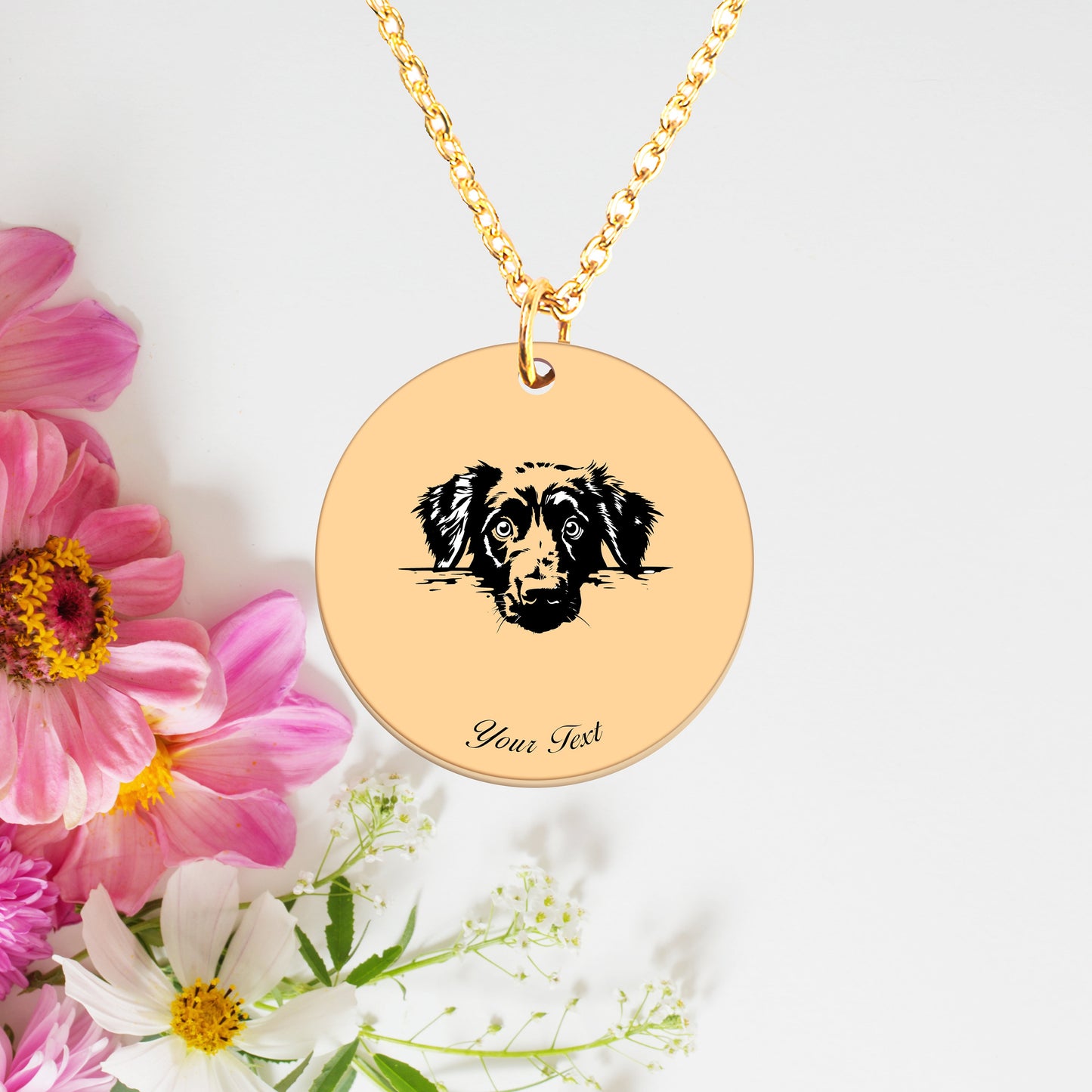 Personalized Pet Portrait Necklace - Personalize it