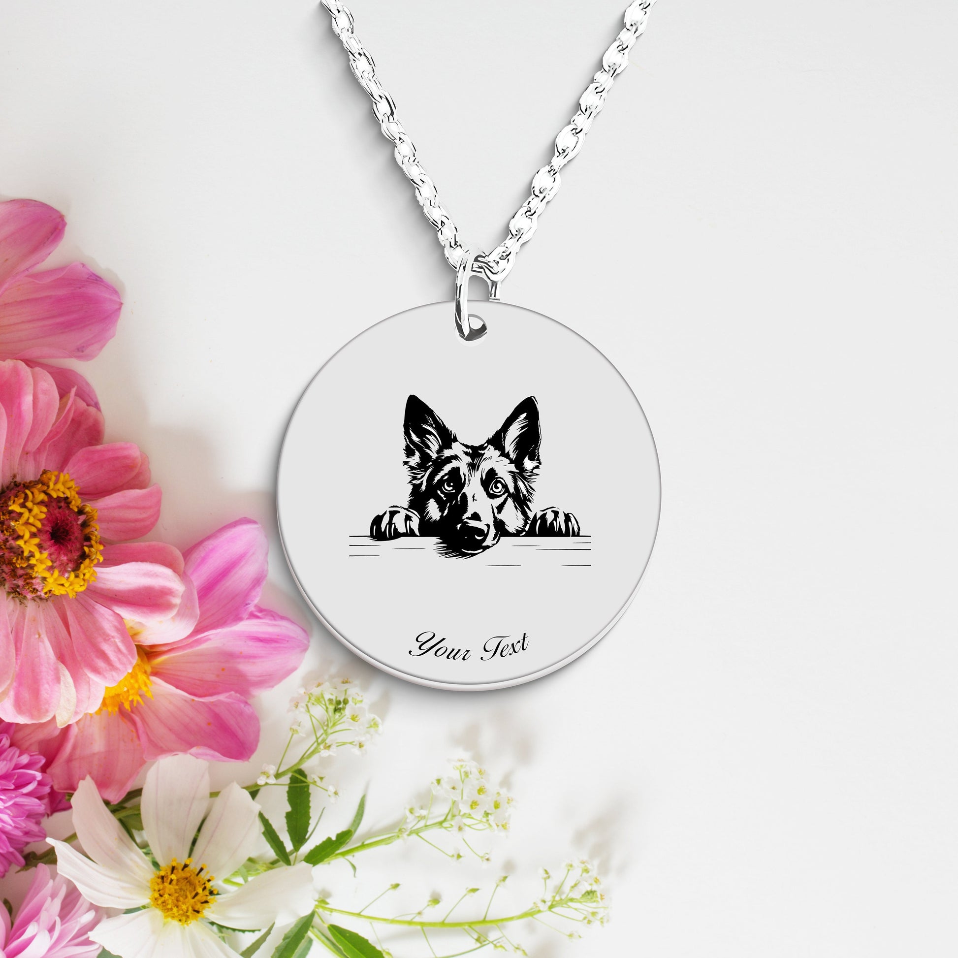 Personalized Pet Portrait Necklace - Personalize it