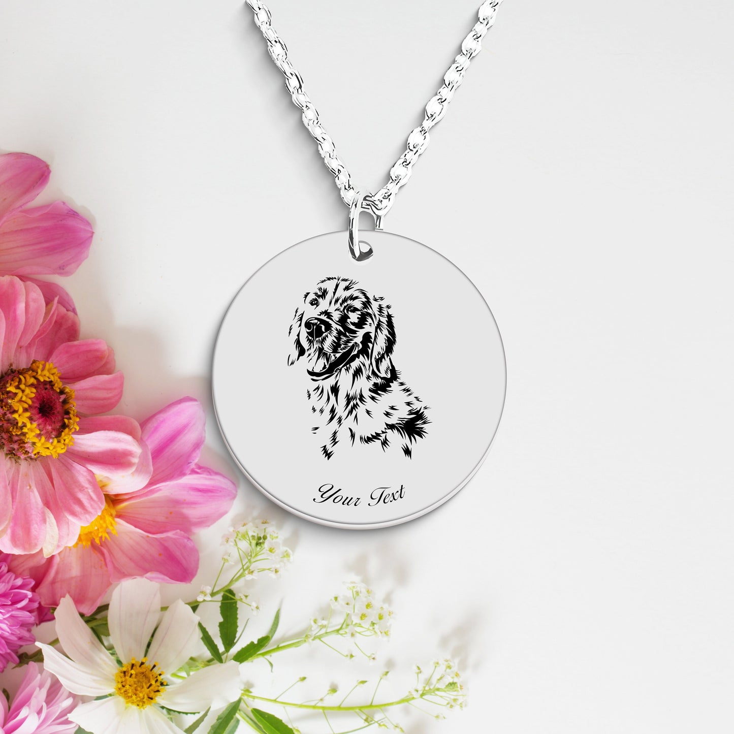 Personalized Pet Portrait Necklace - Personalize it