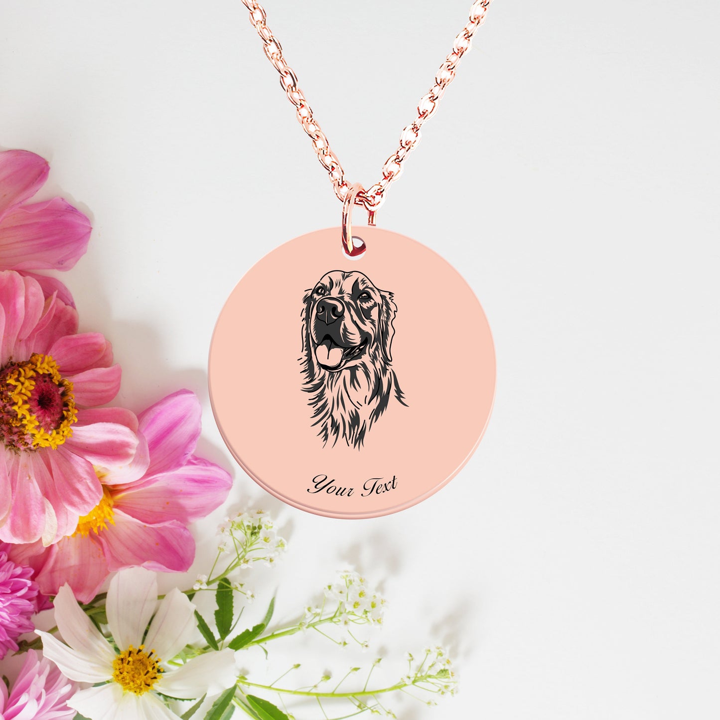 Personalized Pet Portrait Necklace - Personalize it