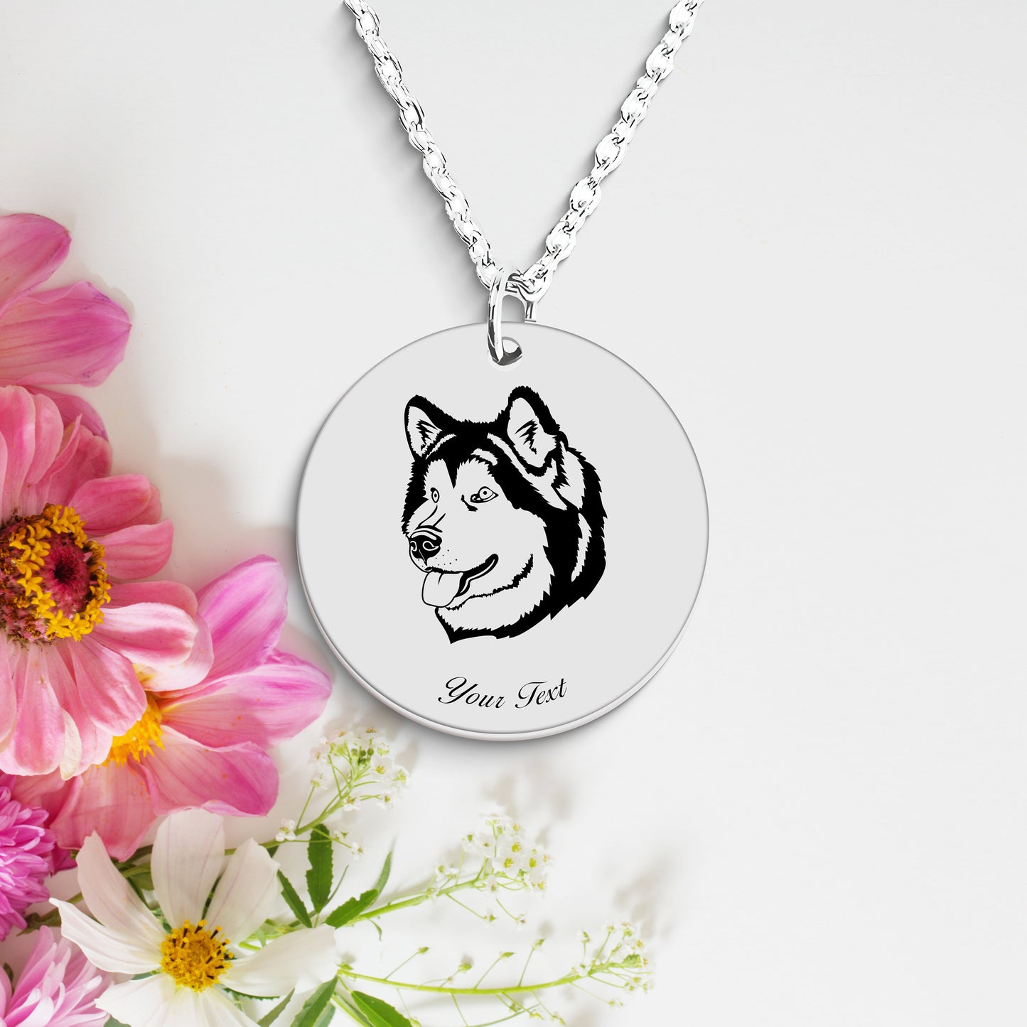 Personalized Pet Portrait Necklace - Personalize it