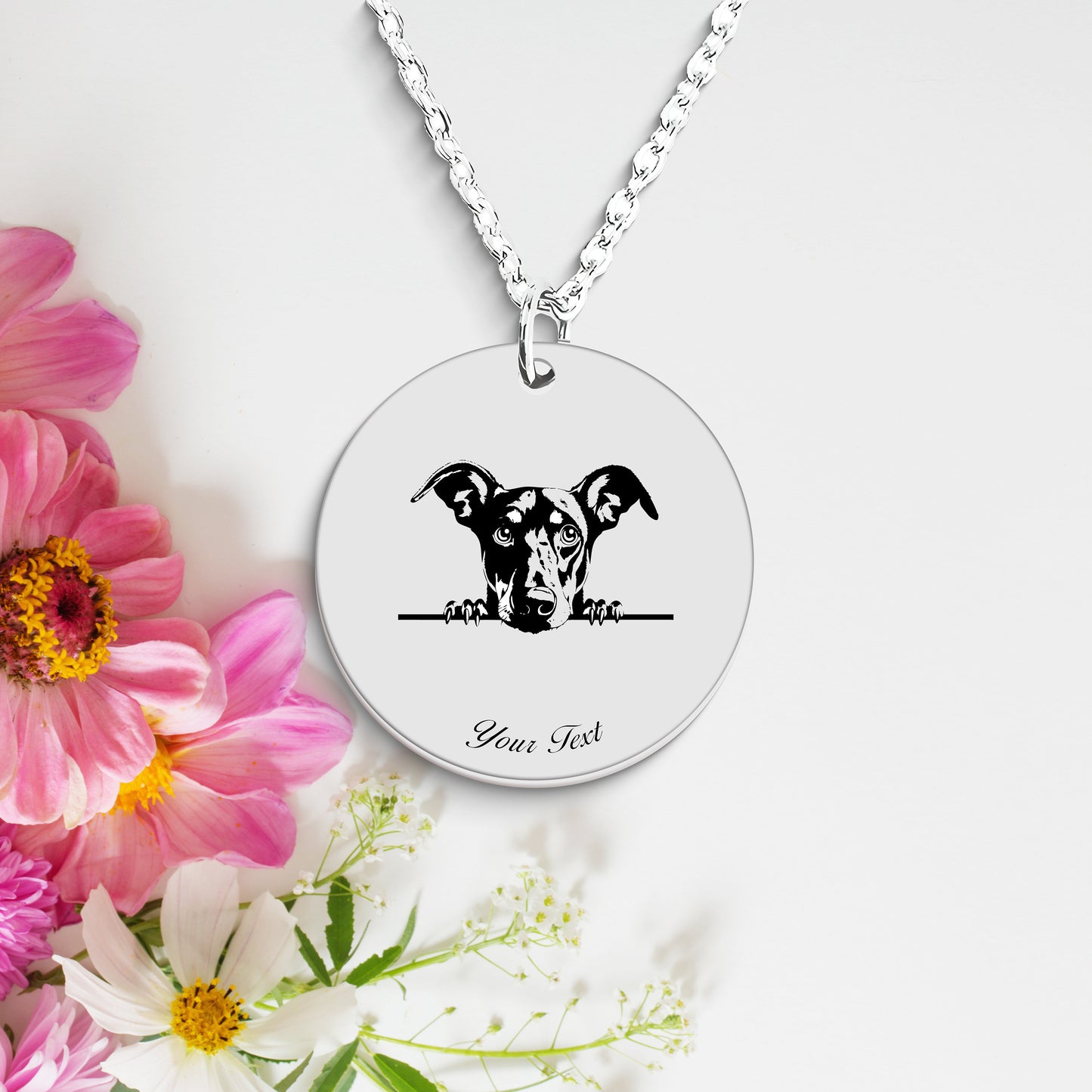 Personalized Pet Portrait Necklace - Personalize it