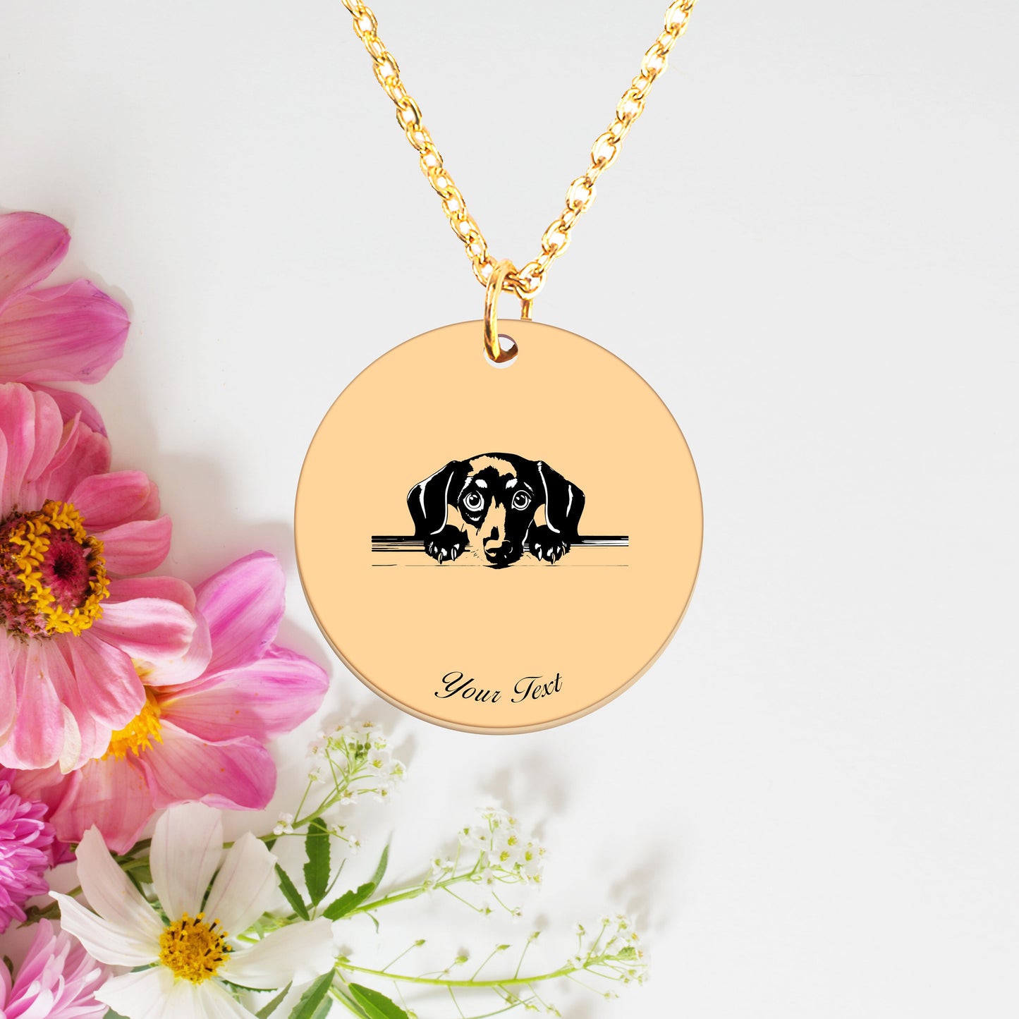 Personalized Pet Portrait Necklace - Personalize it