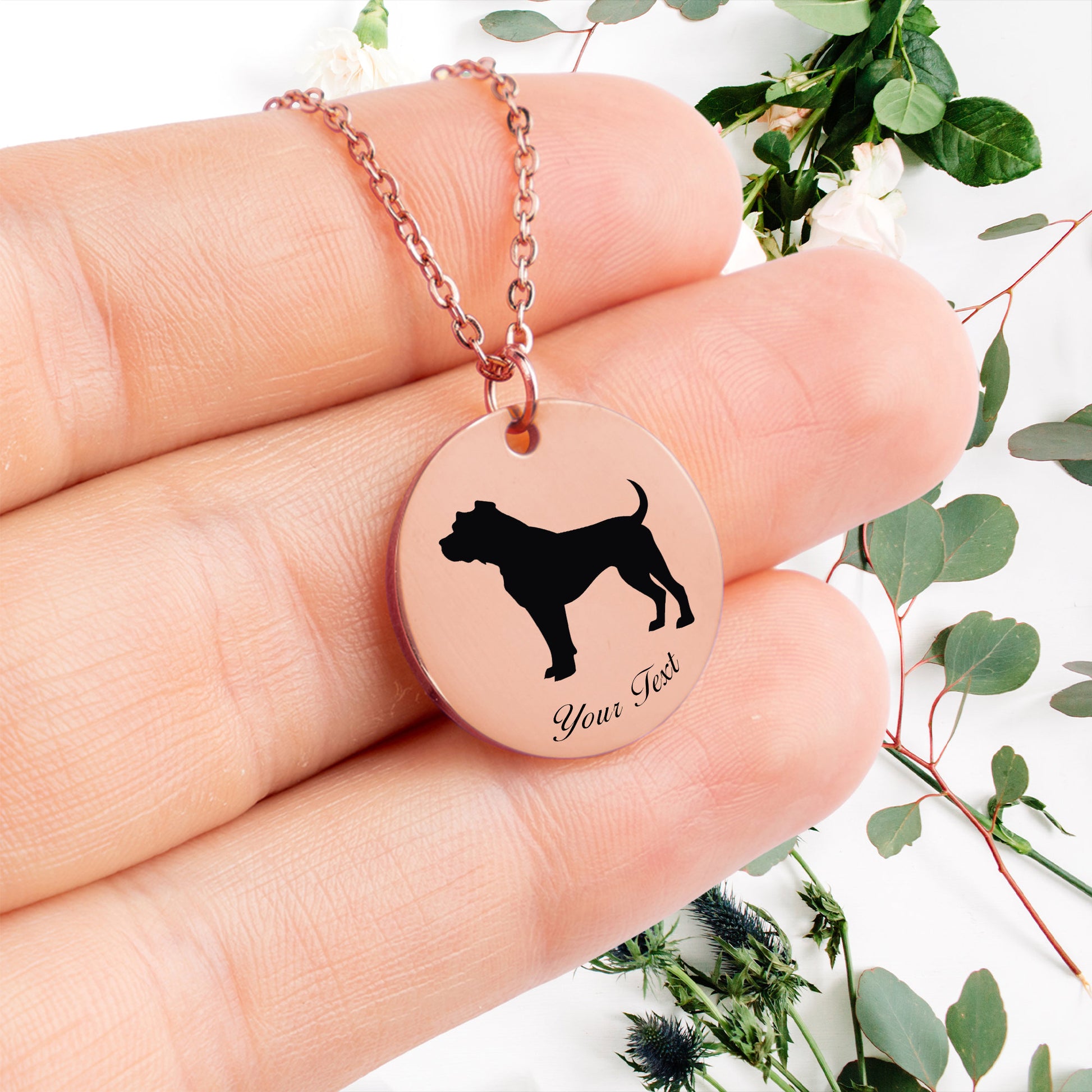 Personalized Pet Portrait Necklace - Personalize it