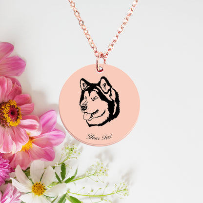 Personalized Pet Portrait Necklace - Personalize it